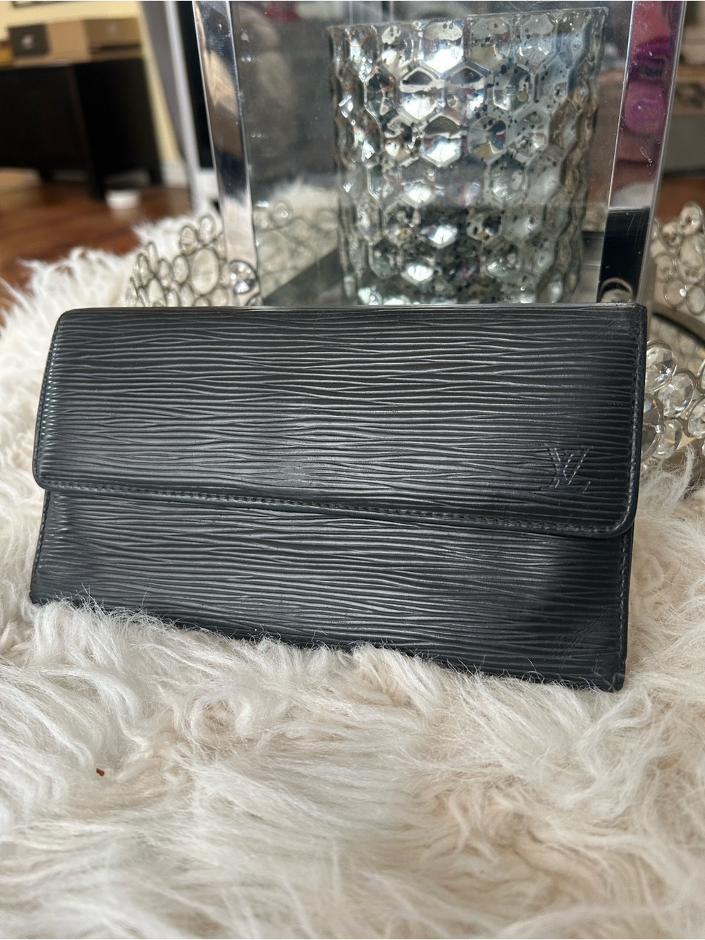 Louis Vuitton Black Epi Wallet